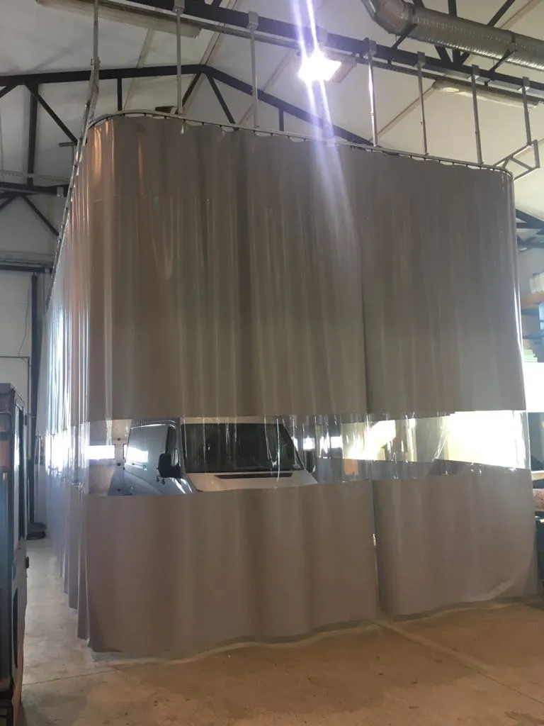 Suojaverho pvc skyddsdraperi