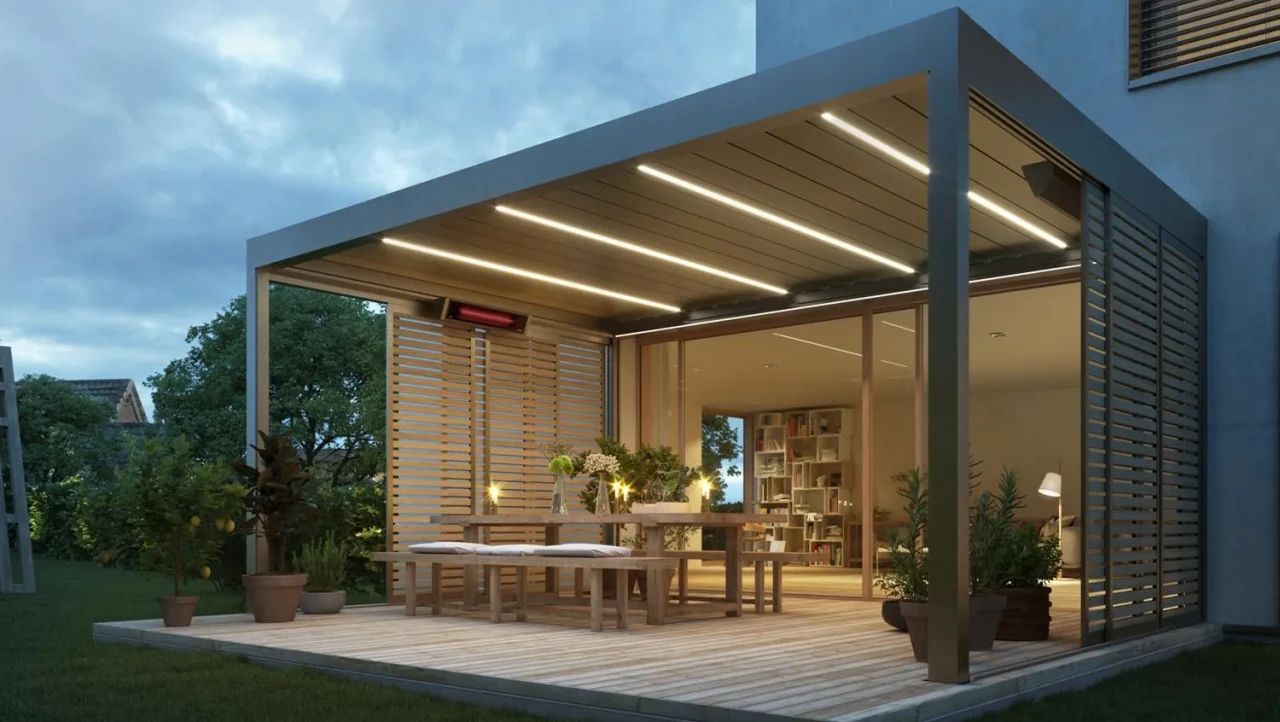 Alumiinipergola L50